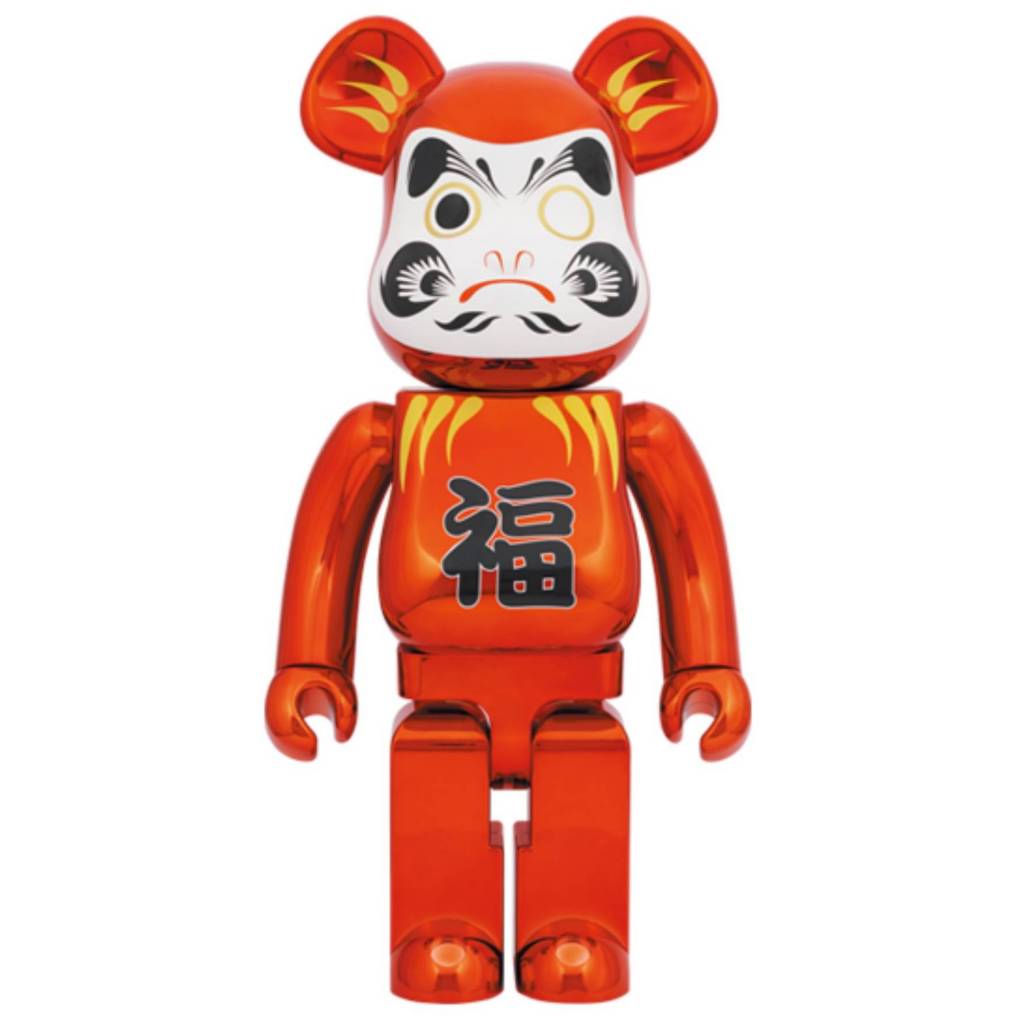 【Q桑】  BE@RBRICK 庫柏利克 達摩 紅 電鍍款 1000% 70公分 雙箱全新 台灣現貨