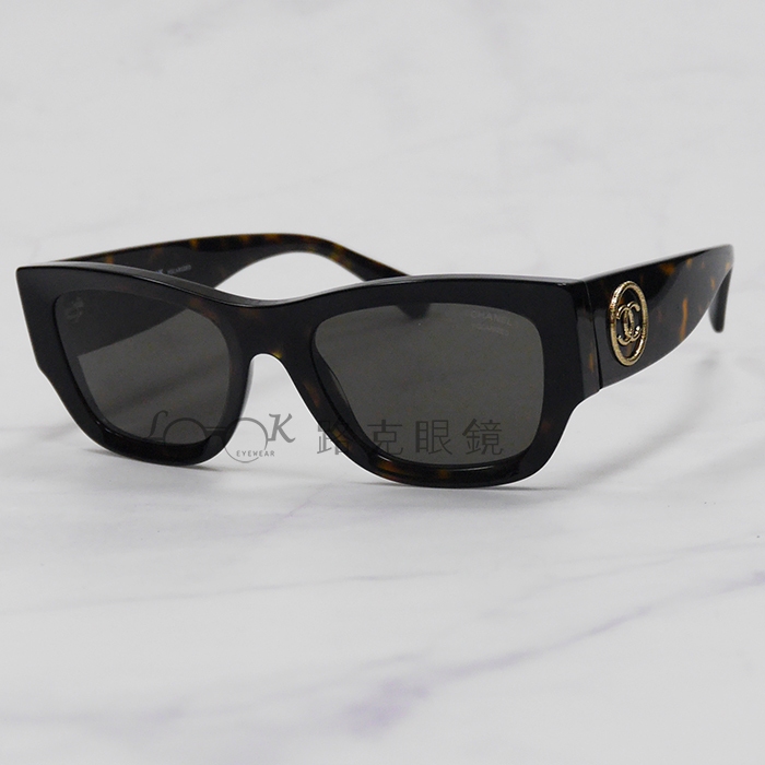 【LOOK路克眼鏡】Chanel 香奈兒 太陽眼鏡 琥珀框 偏光鏡片 CH5507 714 83