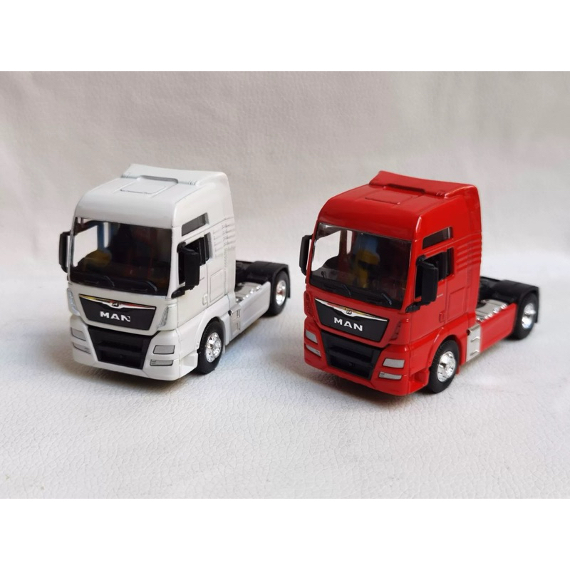 【六四分之一】WELLY 威利｜MAN TGX XXL 拖車頭｜貨櫃車 拖板車｜1/64合金模型車