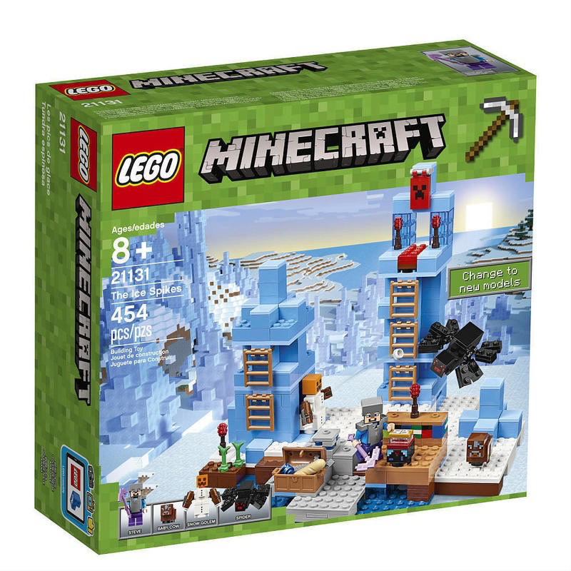 現貨LEGO 樂高 21131 Minecraft The Ice Spikes 冰磚高塔 無盒 無書 無貼紙