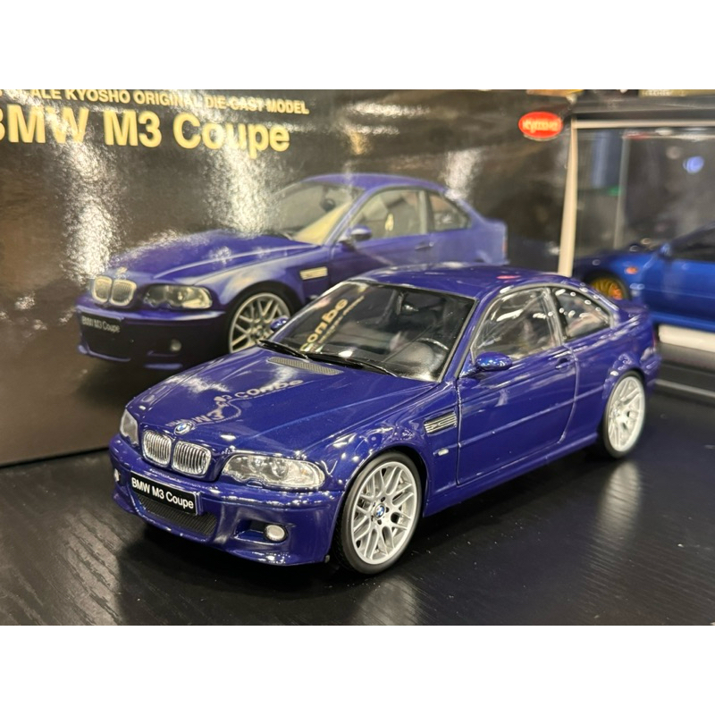 Kyosho 1/18 BMW E46 M3 Coupe 藍 絕版 稀有