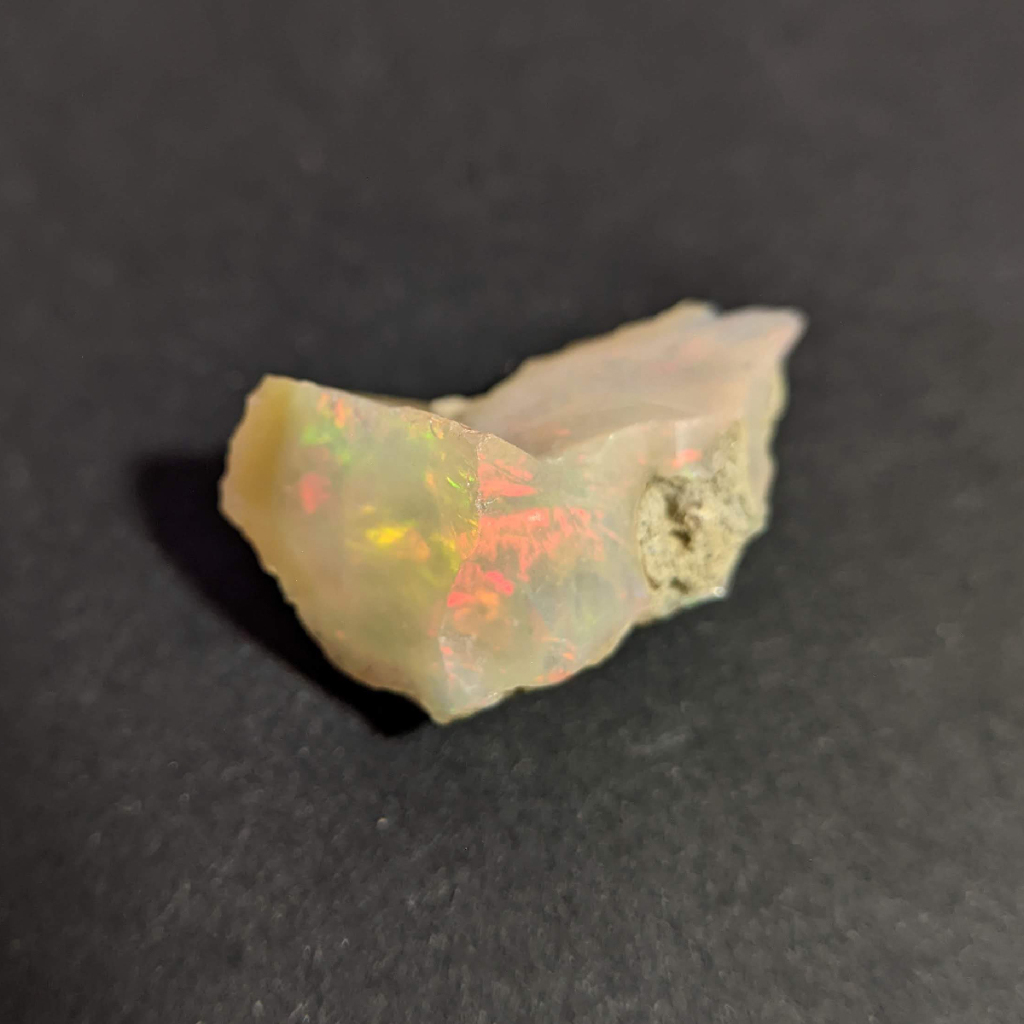 Opal 蛋白石 衣索比亞 澳寶 歐泊 10月誕生石 原石 原礦 礦標 礦石 礦物 金工 寶石-240454