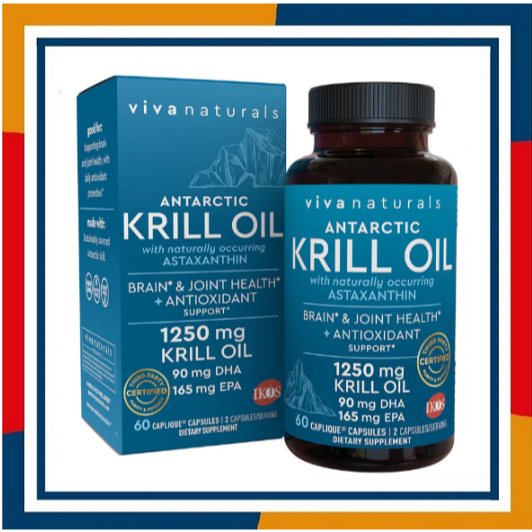 《低醣食客》Viva 磷蝦油  Viva Naturals 60顆 Krill oil