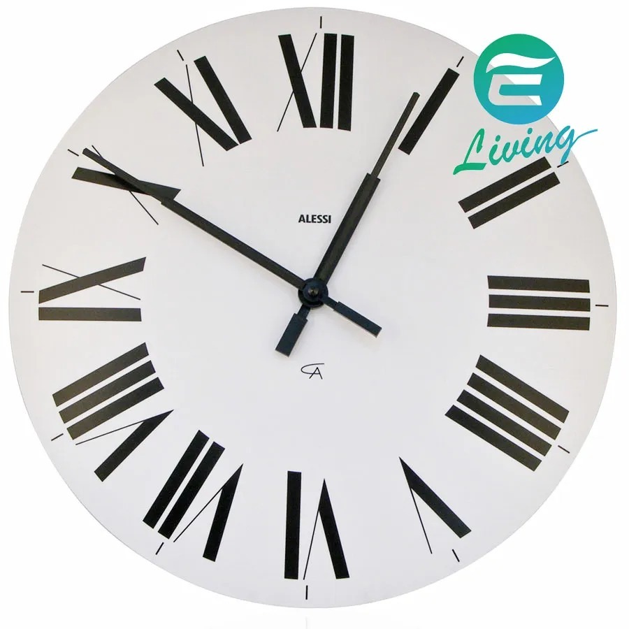 【易生活】ALESSI 時鐘(白) FIRENZE WALL CLOCK WHITE #12 W