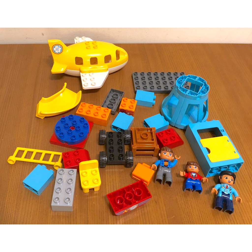 樂高 LEGO Duplo 得寶系列 10871 機場 黃色客機 塔台 大積木玩具 益智組合玩具 絕版