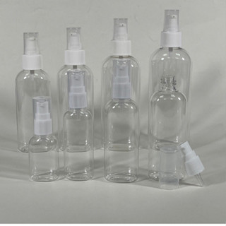 阿瓶 橢圓 PETG 按壓瓶（透明）壓頭 (白色) 30ml~250ml 分裝瓶 壓瓶 乳液分裝瓶 （臺灣製造）