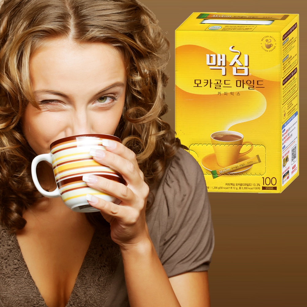 《 Chara 微百貨 》韓國 MAXIM COFFE 三合一 咖啡 原味 摩卡 白金 低卡 20入 100入 麥心