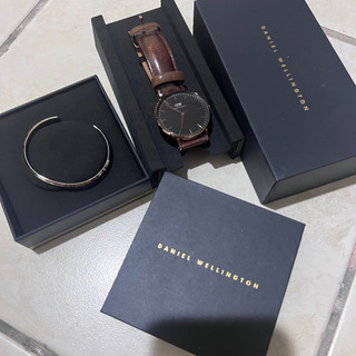 兩件組 daniel wellington CLASSIC BRISTOL 36mm CLASSIC BRACELET銀