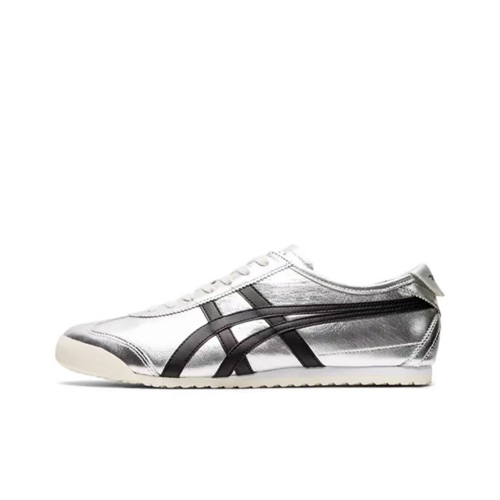 Onitsuka Tiger 鬼塚虎 MEXICO 66 銀色 黑銀 低筒 1183B566-020