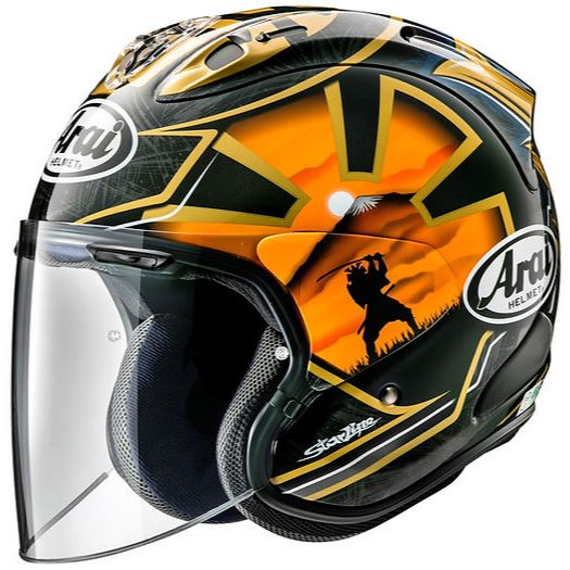 Arai VZ-RAM 3/4罩 安全帽 彩繪 PEDROSA SPIRIT GOLD -【萬勝騎士裝備】