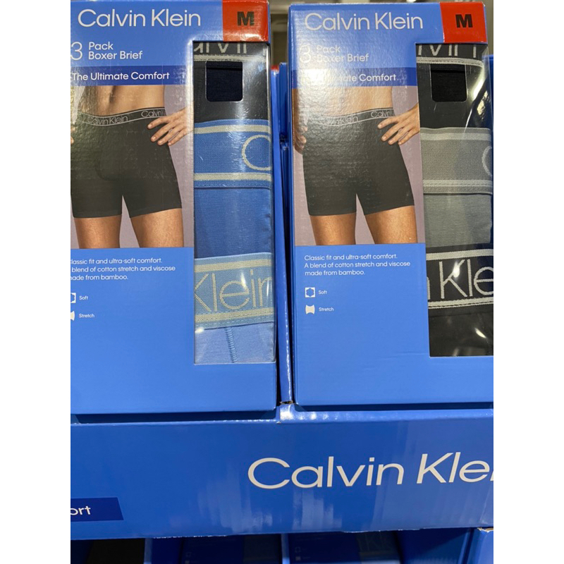 雷丘鋪CK男生竹纖維四角內褲 3入組 Calvin Klein男內褲