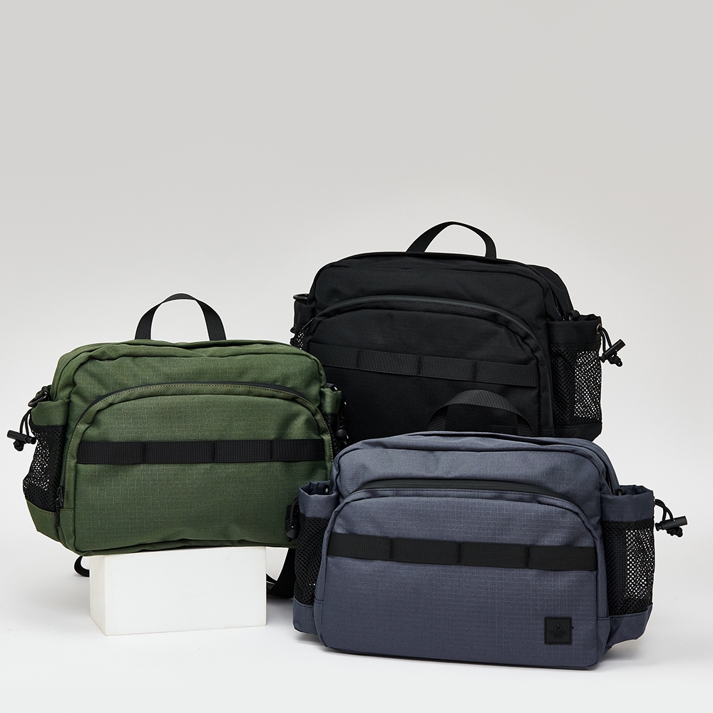 TRAVEL FOX 包包 悠遊戶外腰背斜肩背三用筆電三用包-靛藍灰/樂活黑/森林綠