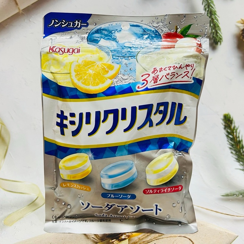 ［開麥啦。］日本  Kasugai 春日井 綜合蘇打糖 三層蘇打糖 60g 檸檬/蘇打/荔枝