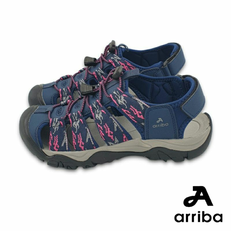 【米蘭鞋都】ARRIBA (女) 迷彩 輕量 護趾 織帶 運動涼鞋 止滑 緩震 62550 迷彩色