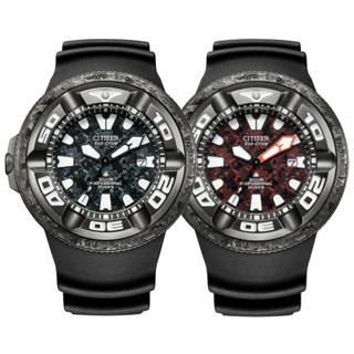 CITIZEN 星辰 PROMASTER x 哥吉拉 限量聯名款 BJ8056-01E黑色錶盤/BJ8059-03Z紅蓮