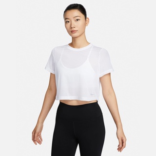 【NIKE】AS W NK ONE CLASSIC Dri-FIT BRTH 透膚短袖上衣 白 女款-FN4118100