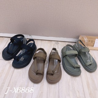 (J-X6868)寬帶夾腳厚底涼鞋