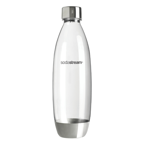 SodaStream 水滴型專用水瓶 1L 金屬底座 過期品 全新未拆膜