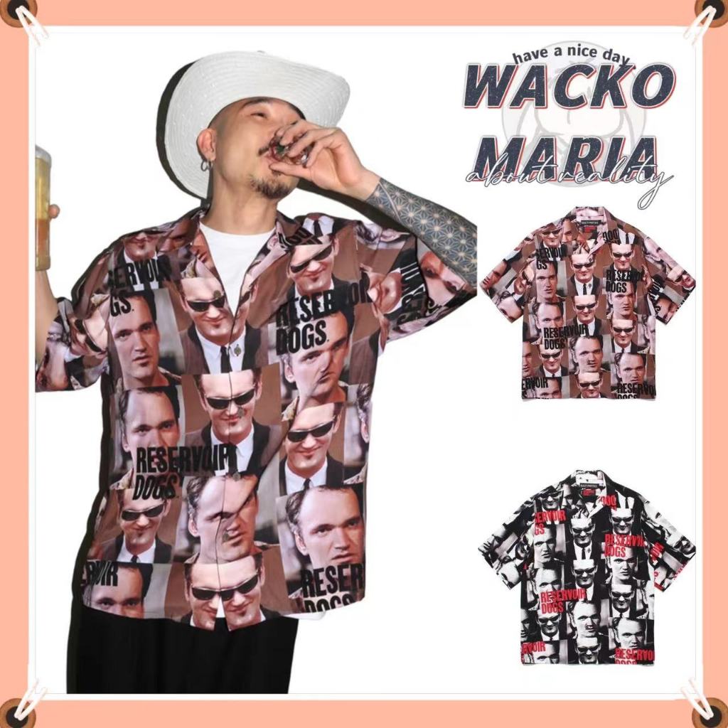 【買一贈一】WACKO MARIA 天國東京 落水狗花襯衫 寬鬆襯衫 夏威夷襯衫 日系襯衫 情侶款 古巴領襯衫 短袖襯衫