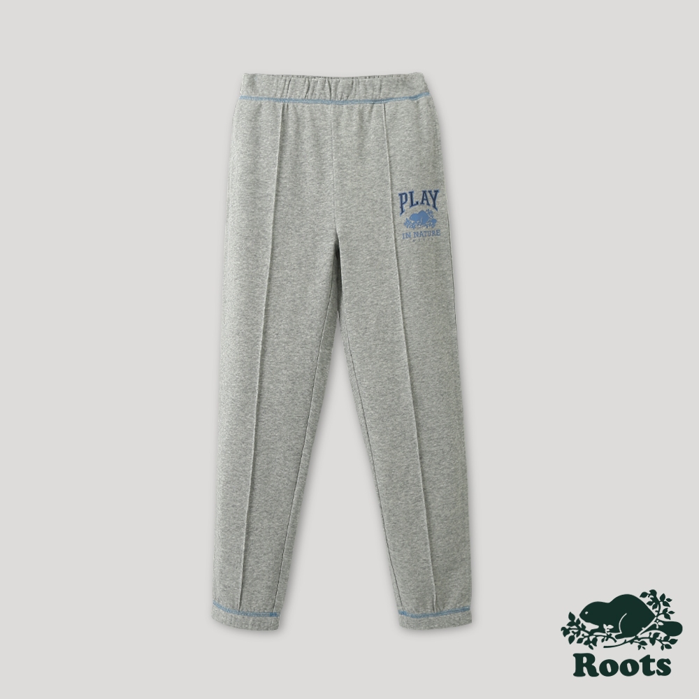【Roots】大童-大自然俱樂部系列 細褶棉質長褲