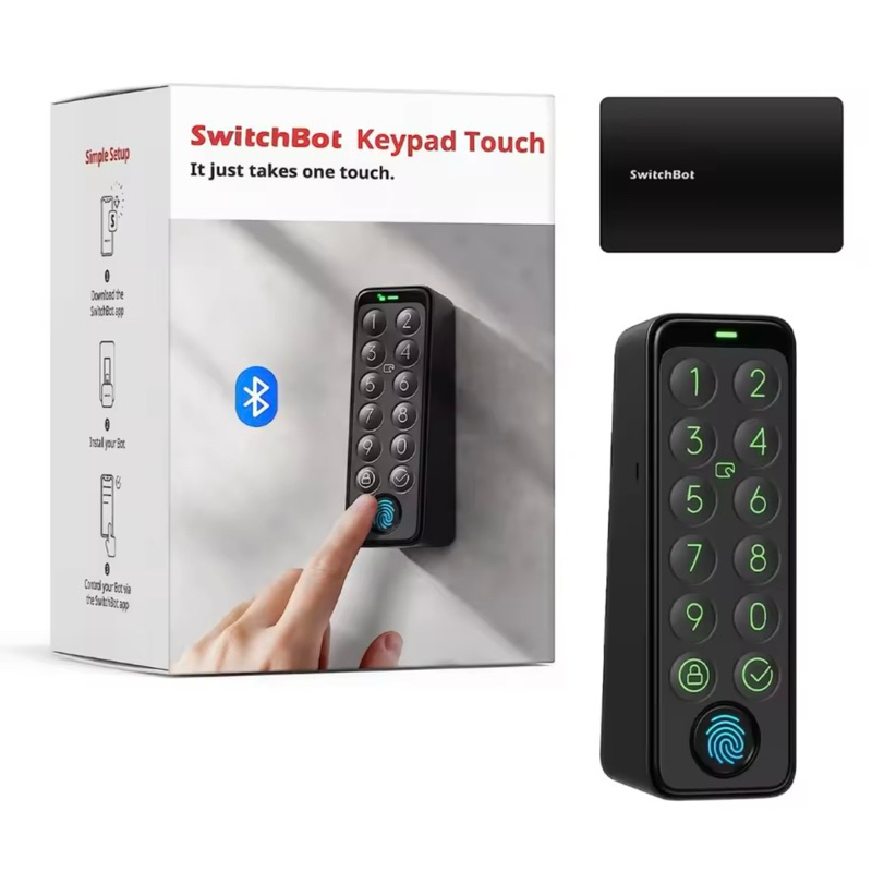 🇯🇵 SwitchBot Keypad Touch 智慧指紋鍵盤16 (附NFC感應卡一張）