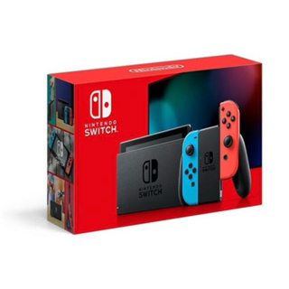 【Nintendo 任天堂】Switch電光藍紅Joy-Con續航力加強版 (日規主機)