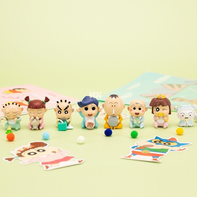 現貨 韓國 蠟筆小新 盲盒 嬰兒公仔 小新盲盒 小新公仔 盒玩 小新 盲盒公仔 阿呆 風間 妮妮 小愛 正男
