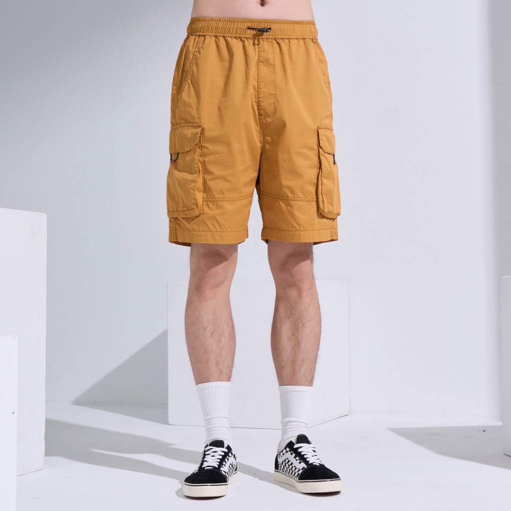 【ERSS】出色多袋工裝休閒短褲-男 土黃 S20130