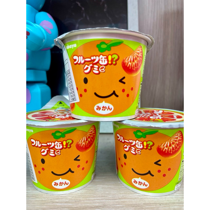 🔥現貨直接下🔥日本 KABAYA 橘子風味 造型軟糖 50g杯裝 橘子造型 桔子造型糖