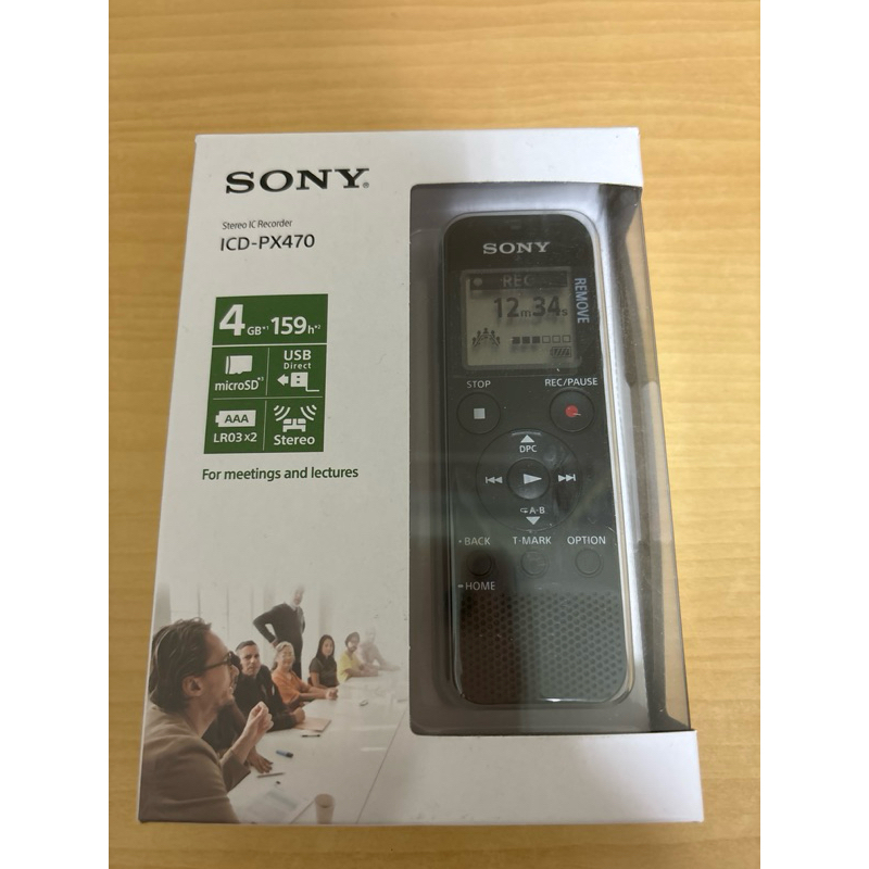 （全新 未拆封 未使用）SONY ICD-PX470 錄音筆 可擴充