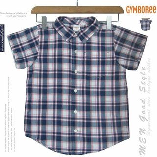 GYMBOREE (童裝) 4歲 純棉100% 短袖襯衫 棉襯衫 格子Shirt 百貨 正品