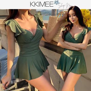 臺灣發貨📦【M~2XL】【現貨】泳衣鋼圈大尺碼【顯瘦】泳衣 連身比基尼 大尺碼遊泳衣 bikini【SC15】