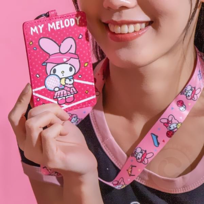正版Sanrio三麗鷗Hello Kitty Melody卡路里大作戰寬版萬用證件帶