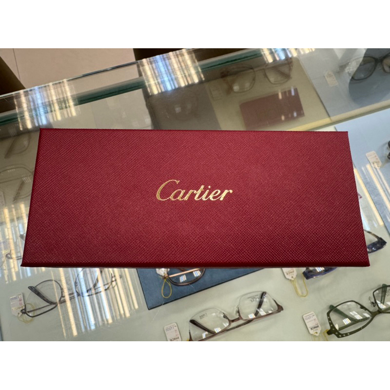 Cartier 卡地亞 原廠紅紙盒 + 太陽眼鏡袋 墨鏡袋 + 眼鏡布
