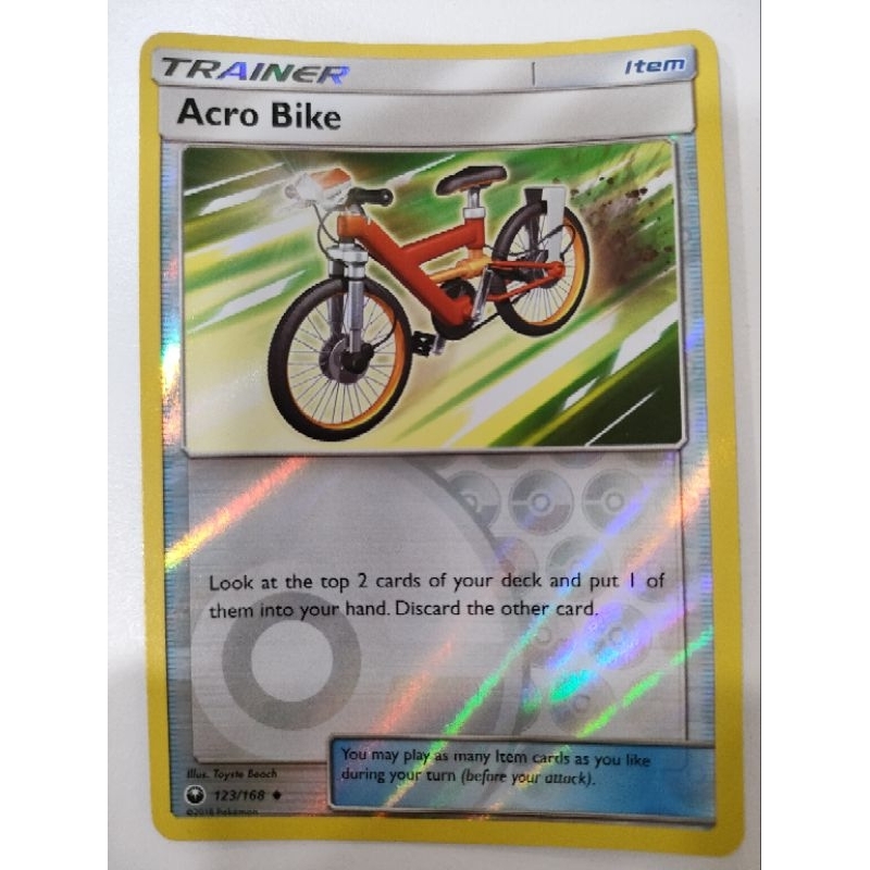 【Card-Ple卡片人】PTCG Acro Bike 越野自行車 123/168 外閃 英文版 美版 國際版 寶可夢