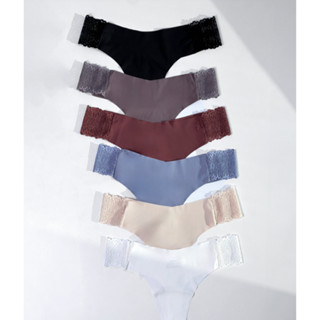 【Sexy in Shape】(A級福利品) Aster 蕾絲拼接無痕丁字褲 - 不挑色