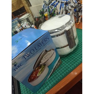 全新 不銹鋼 隔熱餐盒 雙層飯盒 便當盒 儲存盒 飯盒 出遊用品 餐盒 便當