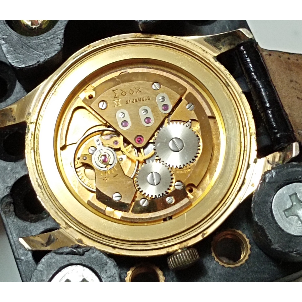 ✨瑞士伊度 EDOX pioneer 手上鍊機械錶 21 Jewels✨品相良好；二手精選✨滿5000折300；免運✨