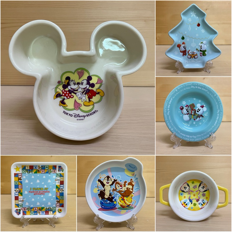 日本迪士尼 奇奇蒂蒂 玩具總動員 米奇米妮 聖誕節 復活節 點心盤 小盤子 絕版