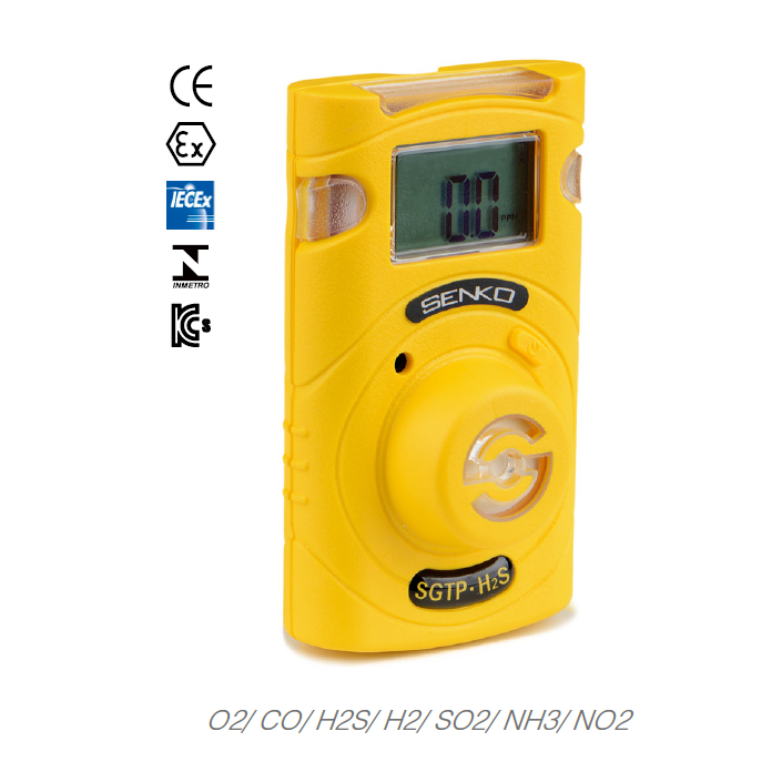 單用氣體偵測器 現貨 SENKO  氧氣 O2 CO 一氧化碳  攜帶式 輕巧 免充電 可換電池 韓國製