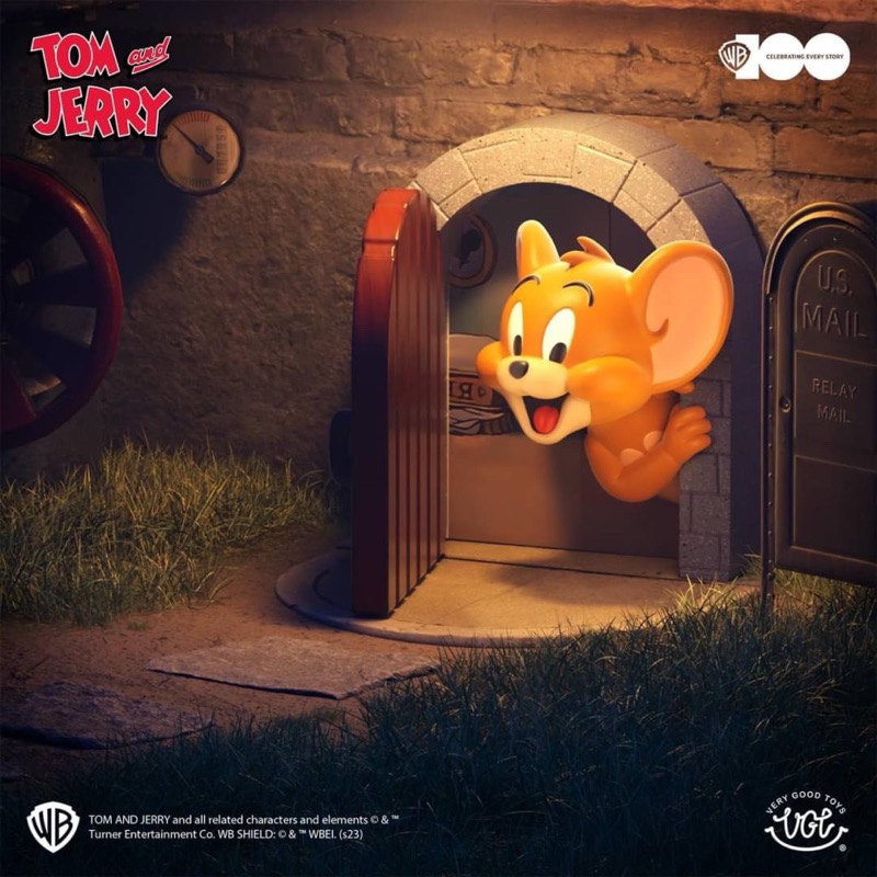 [全新] 現貨不用等 湯姆貓與傑利鼠 正版華納100週年紀念款 Tom and Jerry傑利的家 家居佈置 辦公室小物