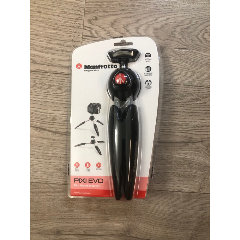 全新 曼富圖 Manfrotto PIXI EVO 載重 2.5kg 迷你三腳架 兩節腳管 最高19.5cm 正成公司貨