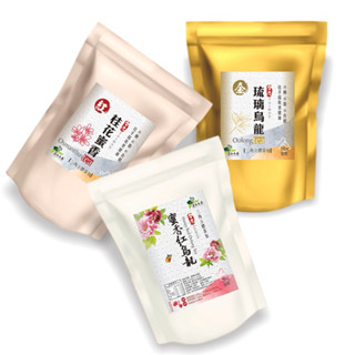 茗御採茶-臺灣小農現沖回甘立體茶包(桂花蜜香紅茶/蜜香紅烏龍/金琉璃烏龍)10入裝任選