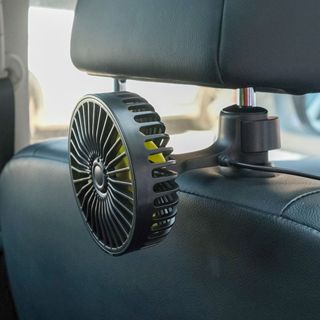 加強升級版 車用風扇 汽車風扇 後排風扇 迷你風扇 後座風扇⚡臺灣現貨⚡後座專用風扇 升級5葉渦輪