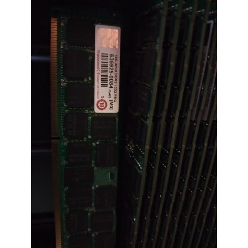 DDR3 1333 4Rx8 ECC REG 16GB，創見伺服器用記憶體
