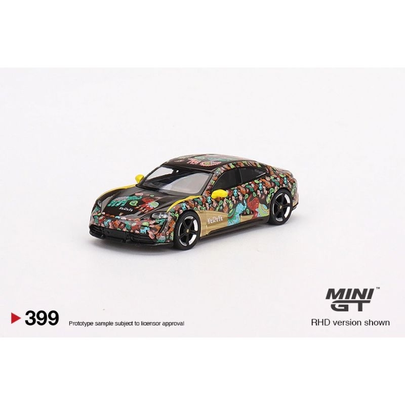 Mini GT 399 Porsche Taycan Turbo S方盒 泰國NaRaYa聯名限量版