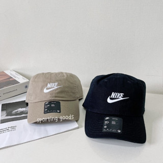 S.G NIKE CAP FB5368-011-247 黑色 奶茶 刺繡LOGO 可調式 防曬 遮陽 百搭 復古 老帽