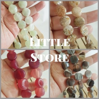 Little Store手作飾品材料DIY👉餅型條珠-老瑪瑙/楓葉櫻花瑪瑙/波斯灣瑪瑙/岫
