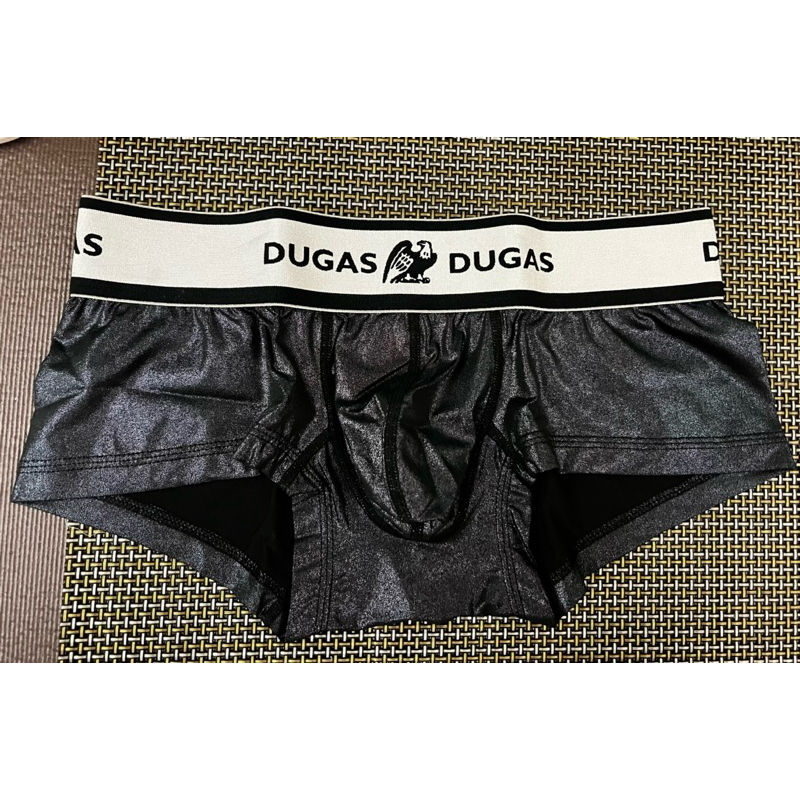 日本Dugas超低腰金屬光澤緊身四角褲（L size)