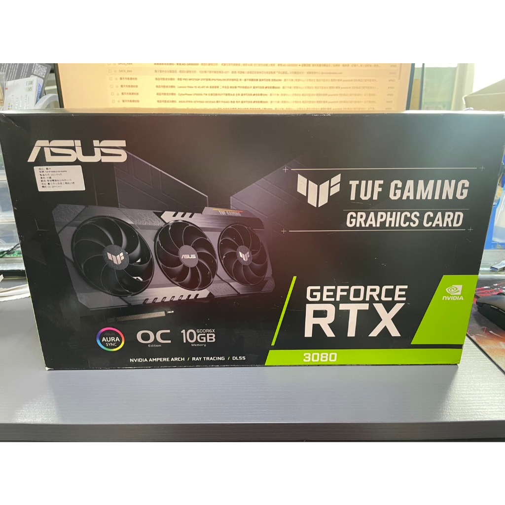 ASUS TUF-RTX3080-O12G-GAMING 顯示卡 二手已註冊延保 保內 蘆洲可自取📌自取價11500